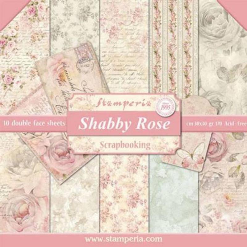 STAMPERIA SHABBY ROSE KAĞIT SET