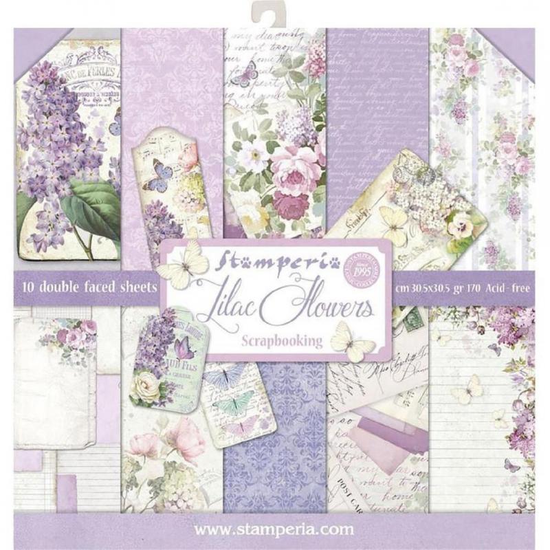 STAMPERIA LILAC FLOWERS KAĞIT SET