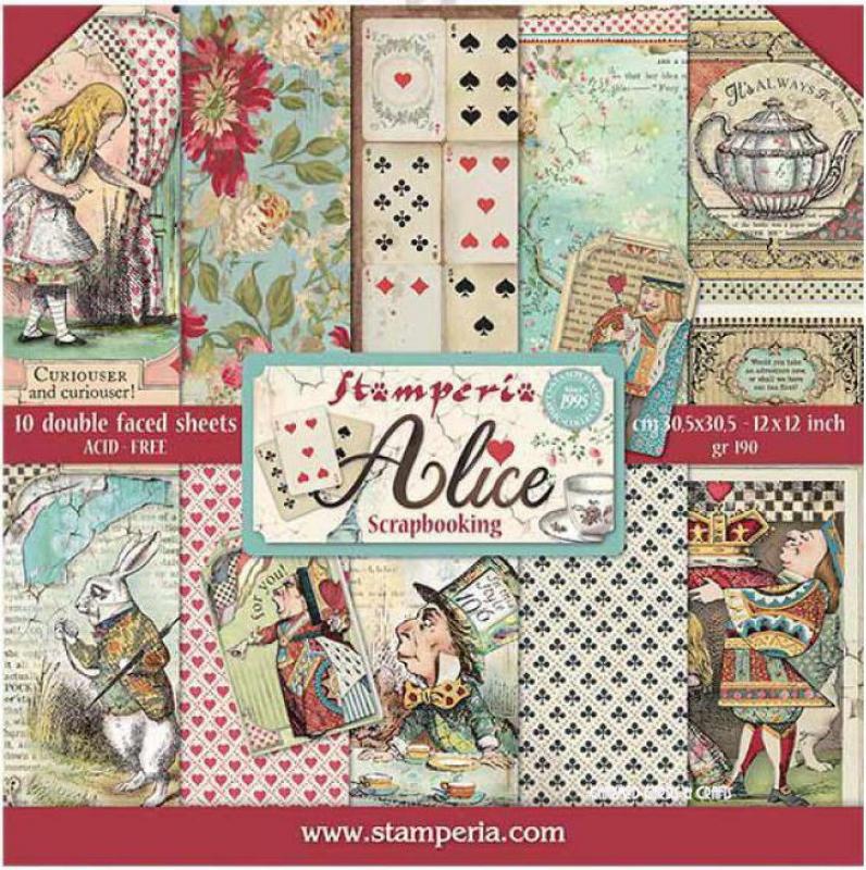 STAMPERIA ALICE KAĞIT SET