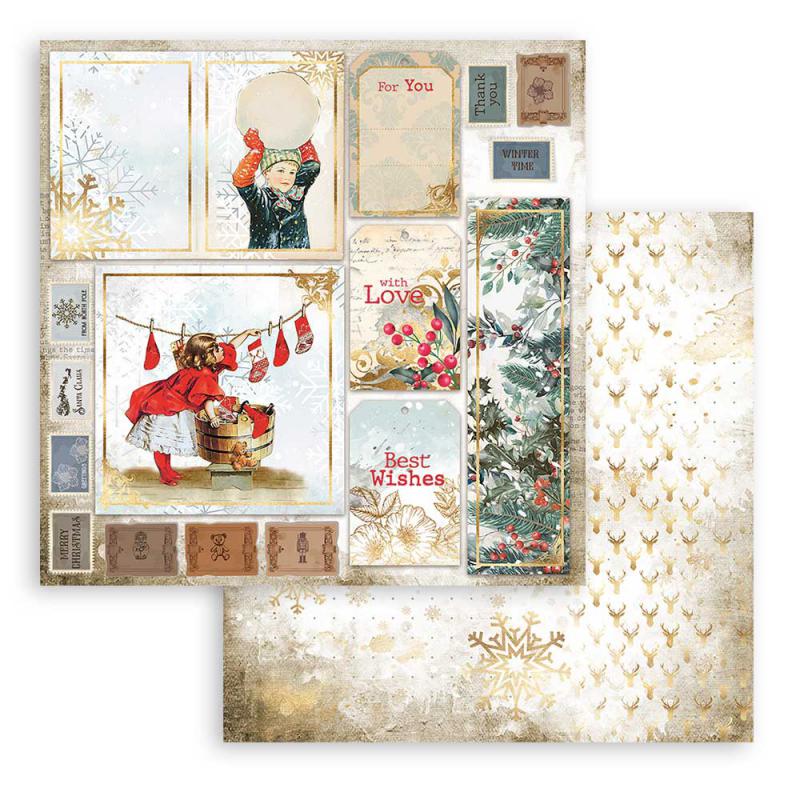 STAMPERIA ROMANTIC CHRISTMAS KAĞIT SET