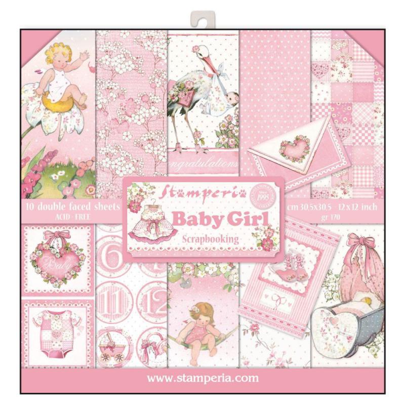 STAMPERIA BABY GIRL KAĞIT SET