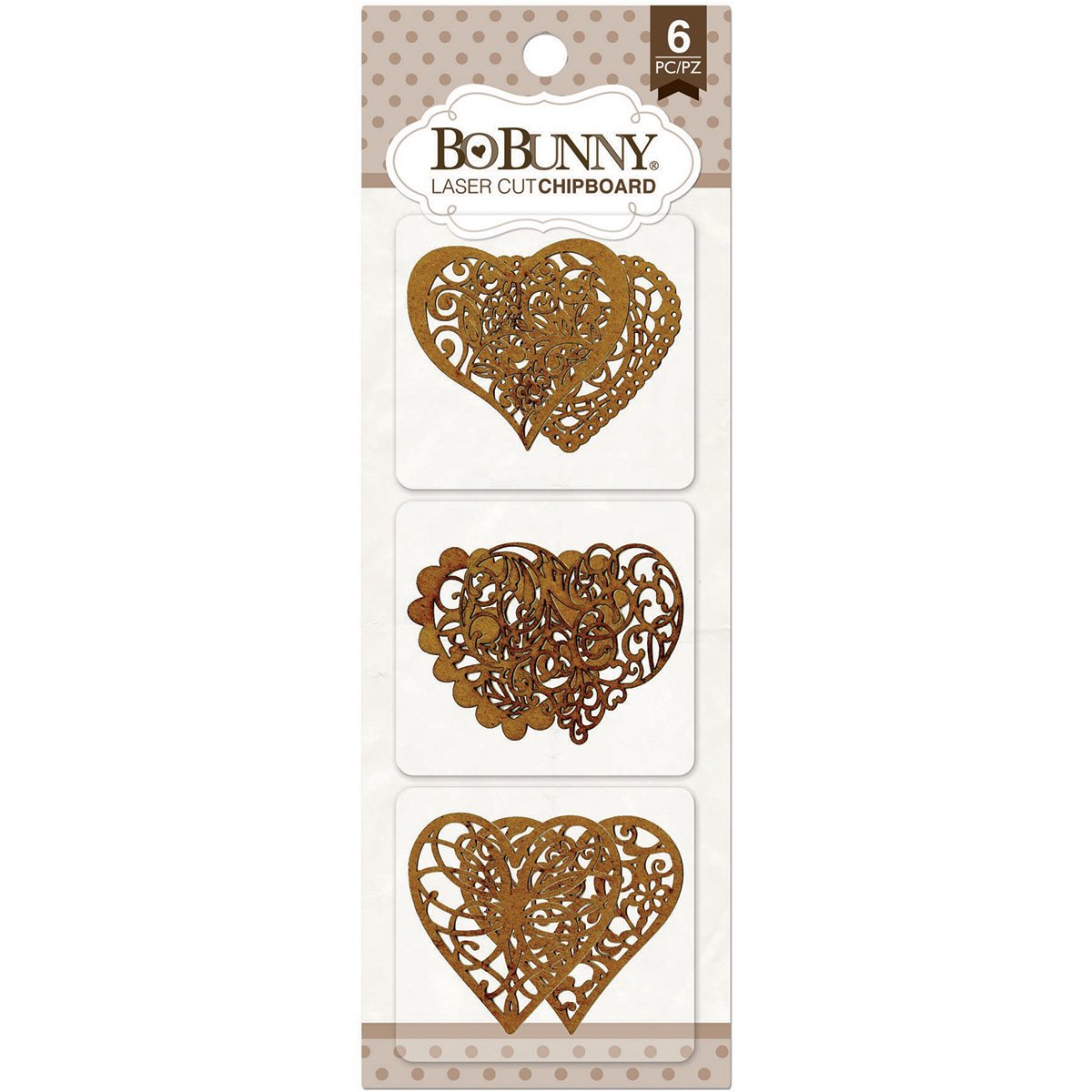 Hearts Laser Cut Chipboard 