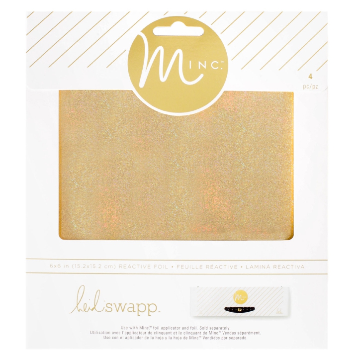 Minc 6x6  Gold Glitter REACTIVE FOIL