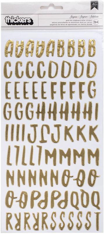  Thickers Joyous Gold ALFABE STICKER