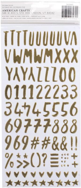  Thickers Joyous Gold ALFABE STICKER