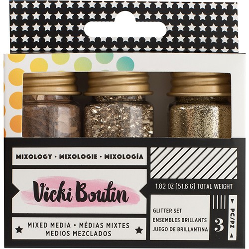 Mixology Glitter Pk 3 - Gold SİM