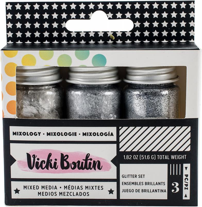 Mixology Glitter Pk 3 - Silver SİM