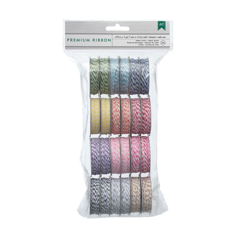 BakersTwinePk Brights 24pk- RENKLİ İPLER