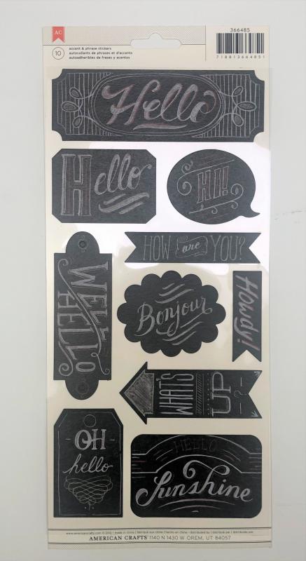 Chalkboard Greetings STICKER