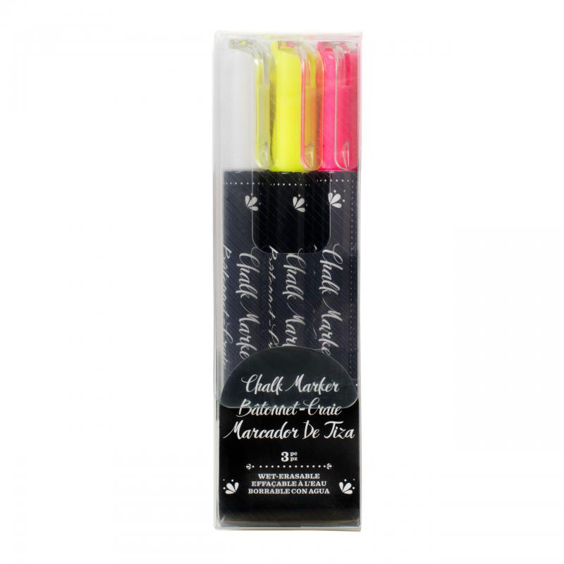 Erase Chalk Marker Multi 3 Pc - TEBEŞİR KALEM