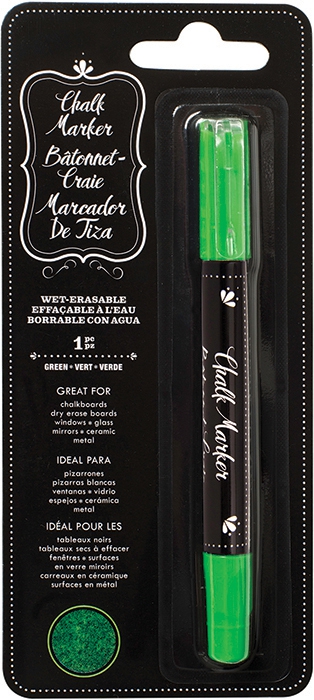 Erase Chalk Marker Green 1 Pc - TEBEŞİR KALEM