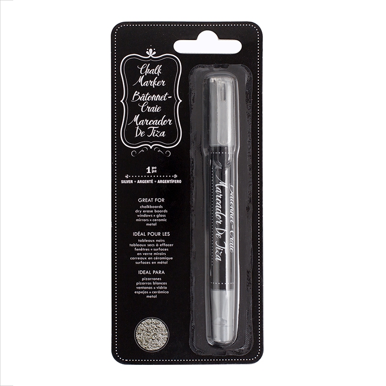 Erase Chalk Marker Silver 1 Pc - TEBEŞİR KALEM