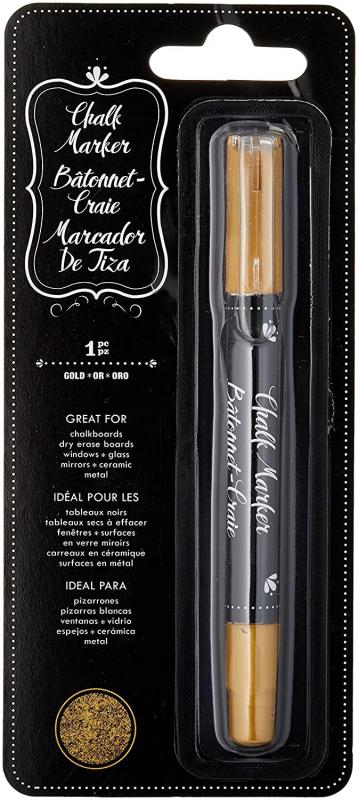 Erase Chalk Marker Gold 1 Pc - TEBEŞİR KALEM