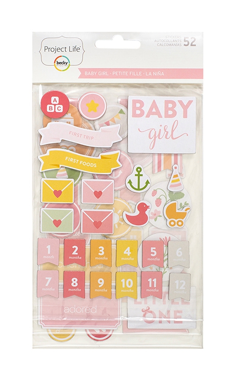 Baby Girl Chipbord - STICKER