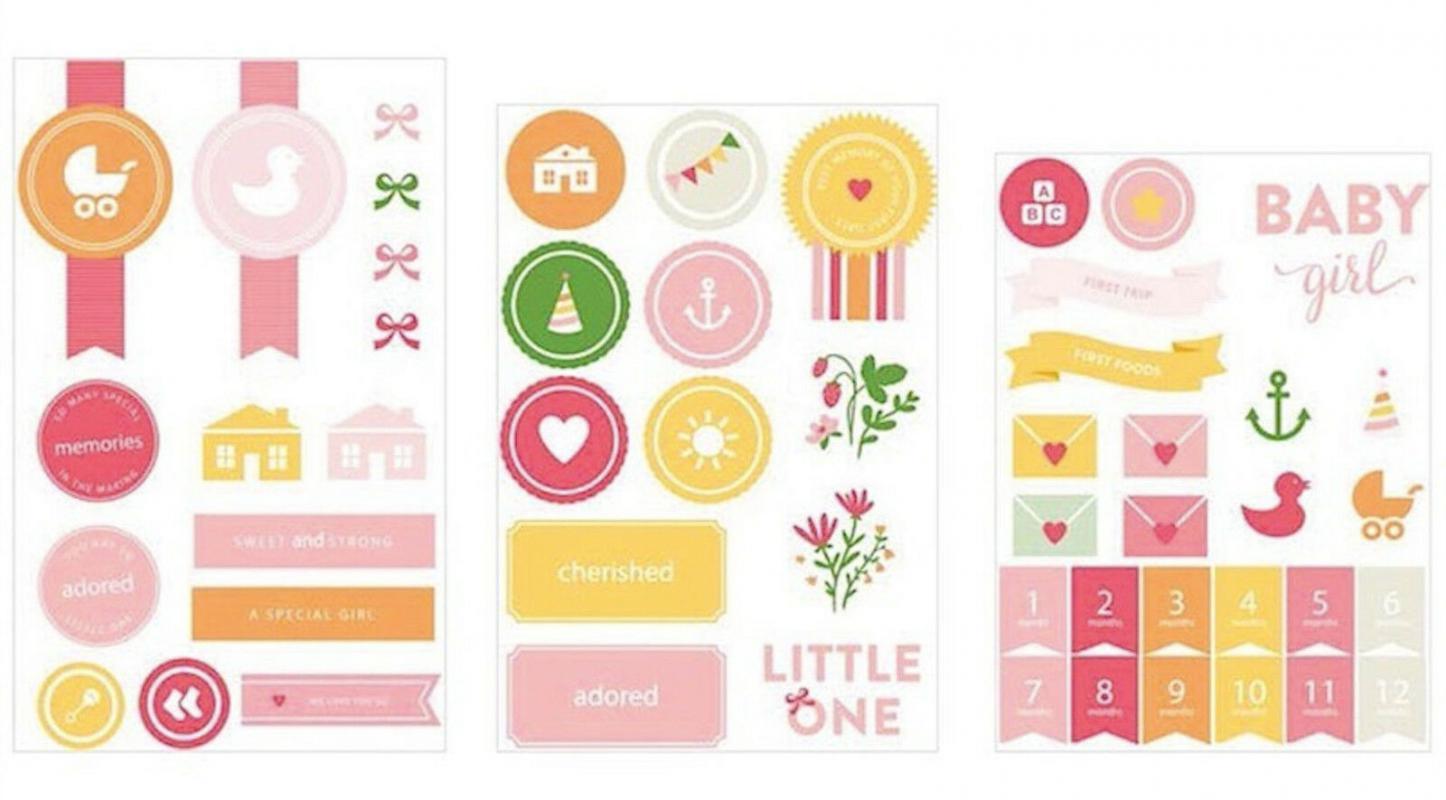 Baby Girl Chipbord - STICKER