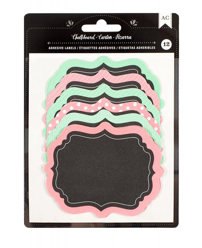 Chalkboard Labels Pattern 12 PC - ETİKET