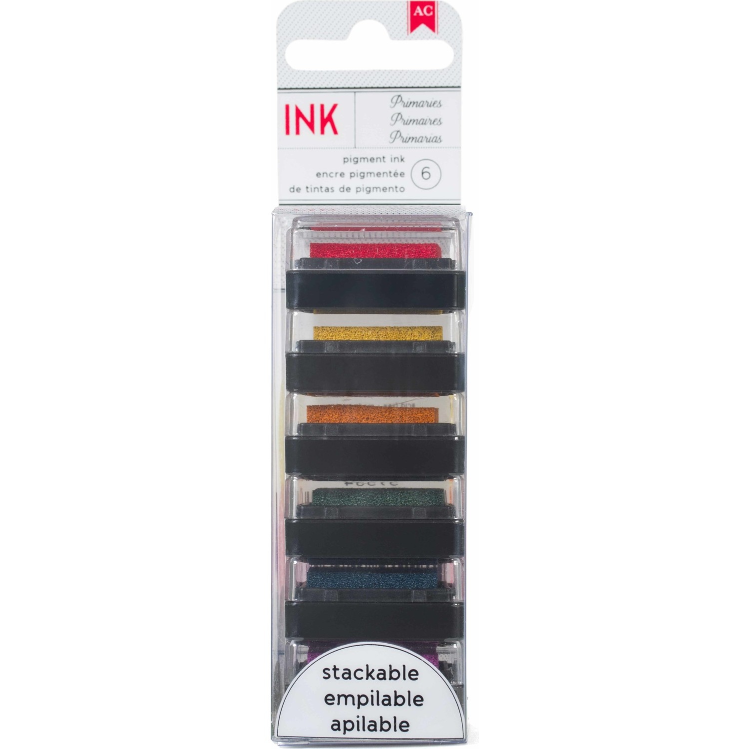 Mini Stamp Set 6pk - Primaries RENKLİ MÜHÜR