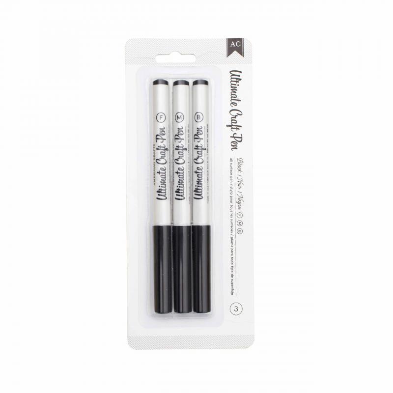 Ultimate Craft Pen All Blk 3 Pk - KALEM