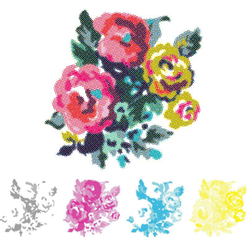 CMYK Stamp Kit Flower STAMPA