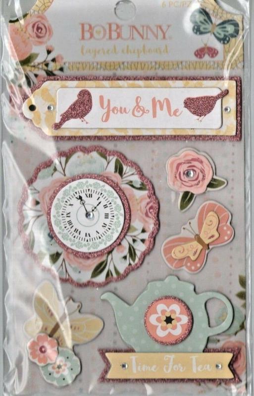 Early Bird Layered Chipboard - Üç Boyutlu Sticker