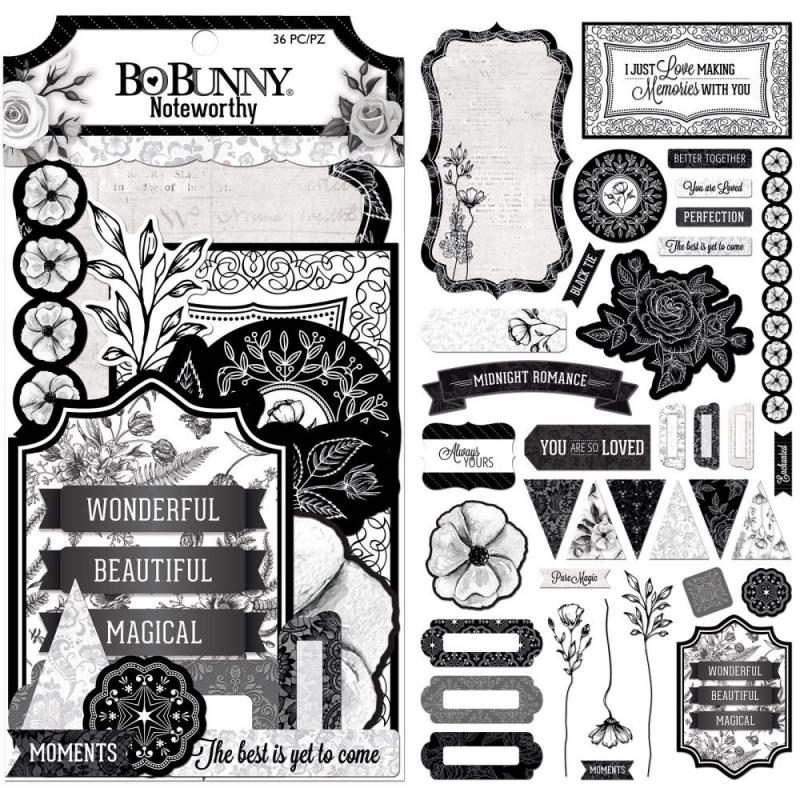 Black Tie Noteworthy Stickers Set