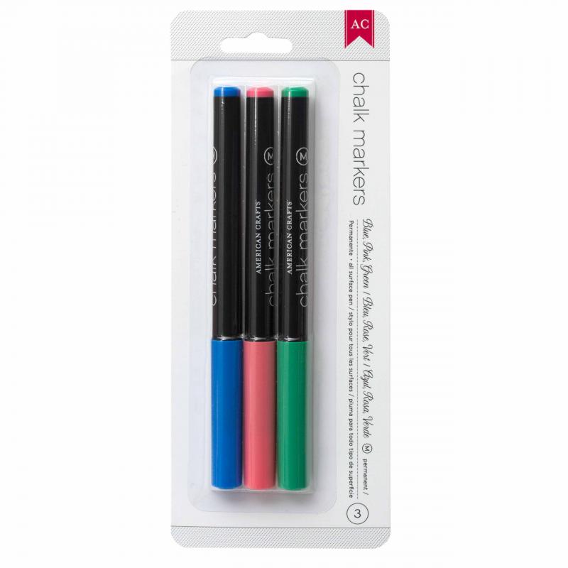 Chalk Markers Multi 3pk - KALEM