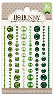 Double Dot Emerald Jewels - Yapışkanlı Boncuk Stickers