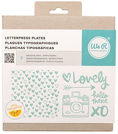 Letterpress  Plates Set Finders Keepers BASKI KALIBI