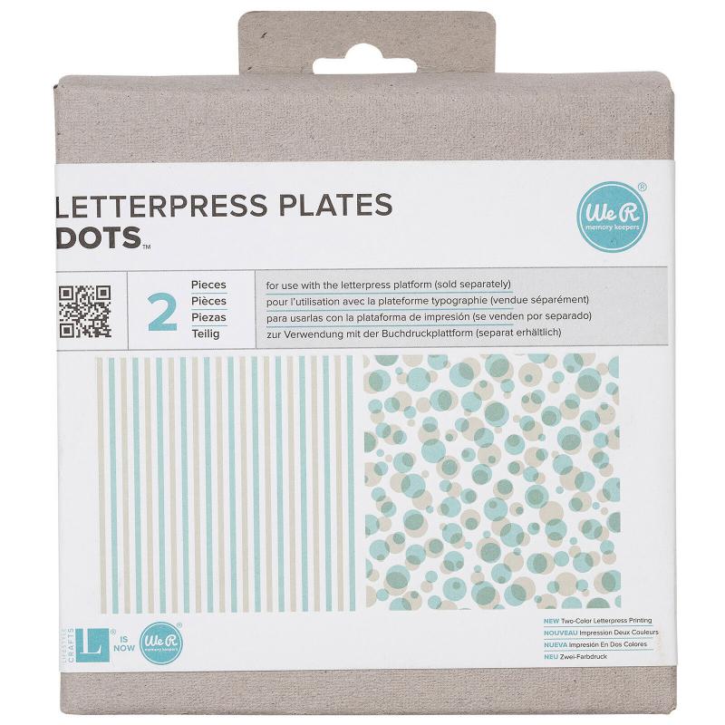 Letterpress Plates Set Dots BASKI KALIBI